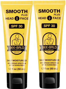 Bee Bald front packaging showing SPF 30 protection and compact benefits
