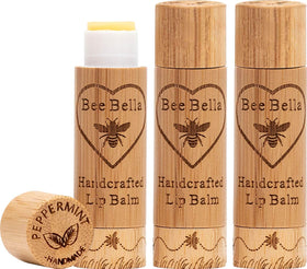 Bee Bella front packaging showing three peppermint tubes and natural look benefit