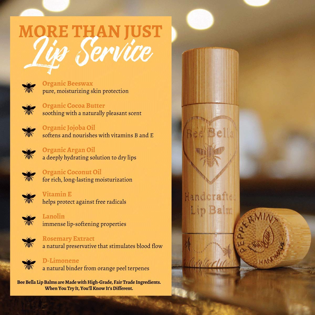 Bee Bella in hand for size scale and pocket-friendly convenience benefit
