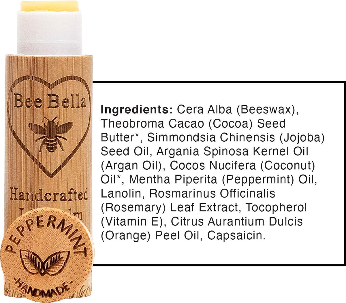 Bee Bella single tube angled to show label and easy application benefit