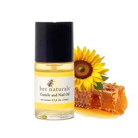 Bee Naturals front bottle label showing ingredients and travel size benefit