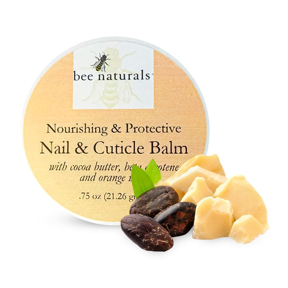 Bee Naturals front packaging showing balm tube and benefits