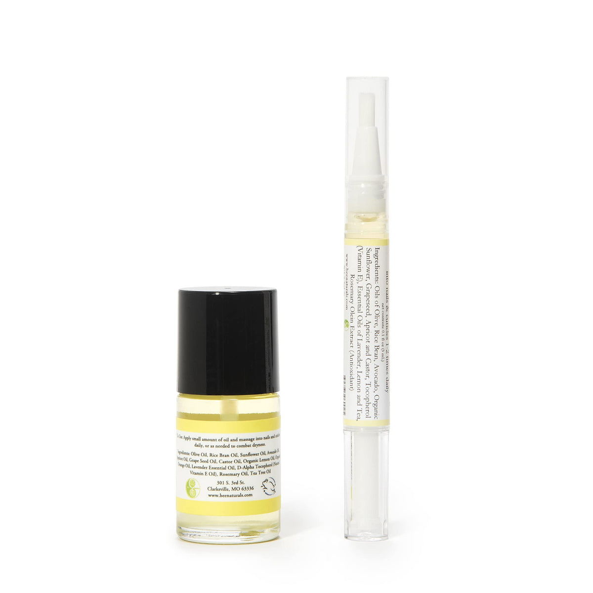 Bee Naturals pen tip close-up revealing smooth applicator for precise use