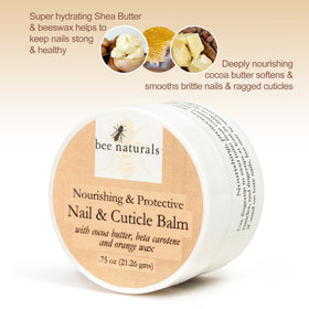 Bee Naturals close-up texture of balm showing creamy, absorbent richness