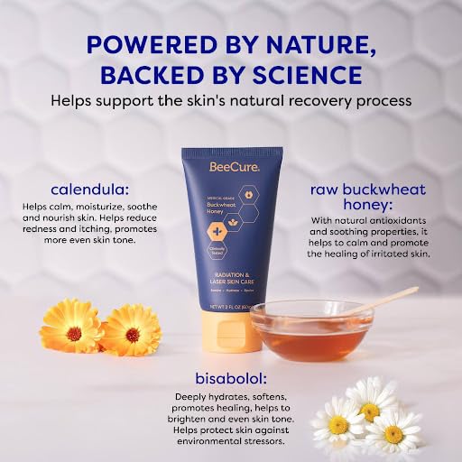 BeeCure cream texture close-up highlighting lightweight absorption
