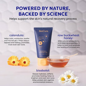 BeeCure cream texture close-up highlighting lightweight absorption