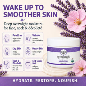 BeeFriendly cream on fingers demonstrating easy application and concentrated formula