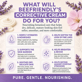 BeeFriendly cream texture close-up highlighting rich, nourishing consistency and smooth application