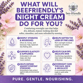 BeeFriendly cream close-up texture highlighting rich hydration and smooth spread