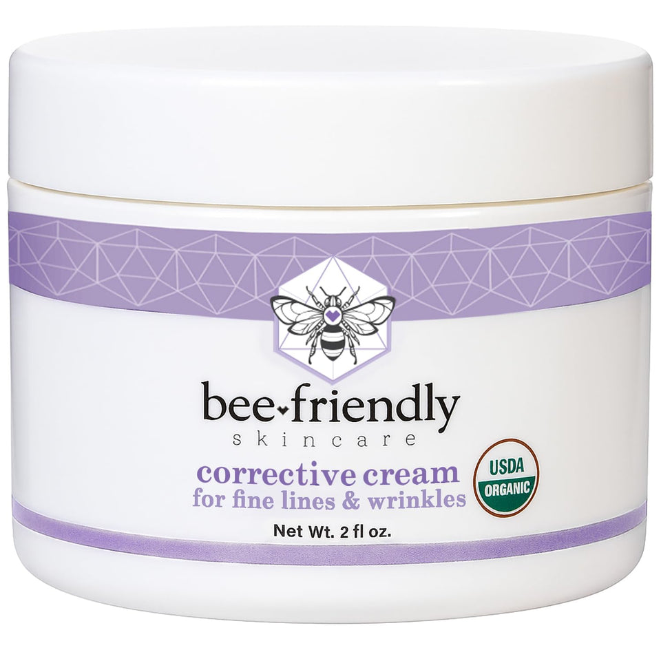 BeeFriendly front jar view shows premium organic night cream packaging and brand clarity