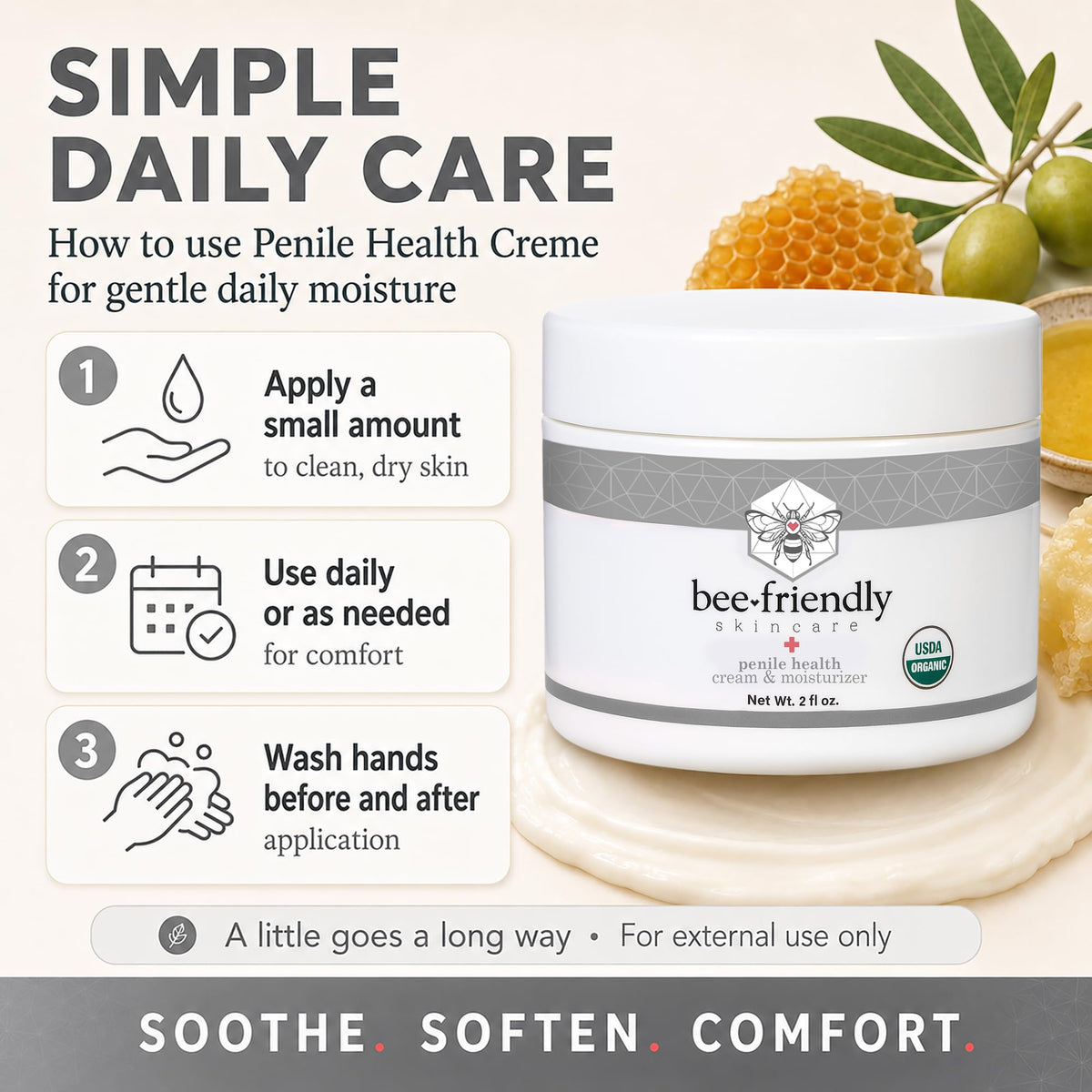 BeeFriendly label close-up with USDA seal confirming certified organic ingredients
