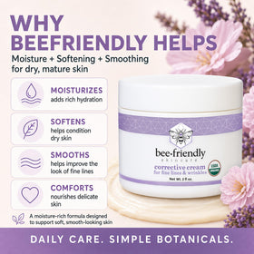 BeeFriendly label detail spotlighting USDA organic certification and clean ingredient benefit