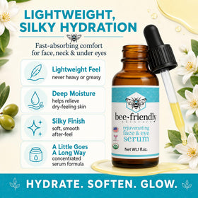 BeeFriendly on bathroom vanity lifestyle setting suggesting daily skincare ritual