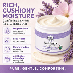 BeeFriendly size comparison showing the 2 oz jar scale for travel and countertop convenience