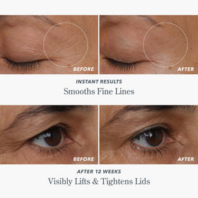 Beekman 1802 size comparison before and after application highlighting visible lift