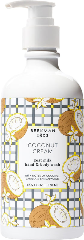 Beekman 1802 front bottle showing coconut cream label and easy pump