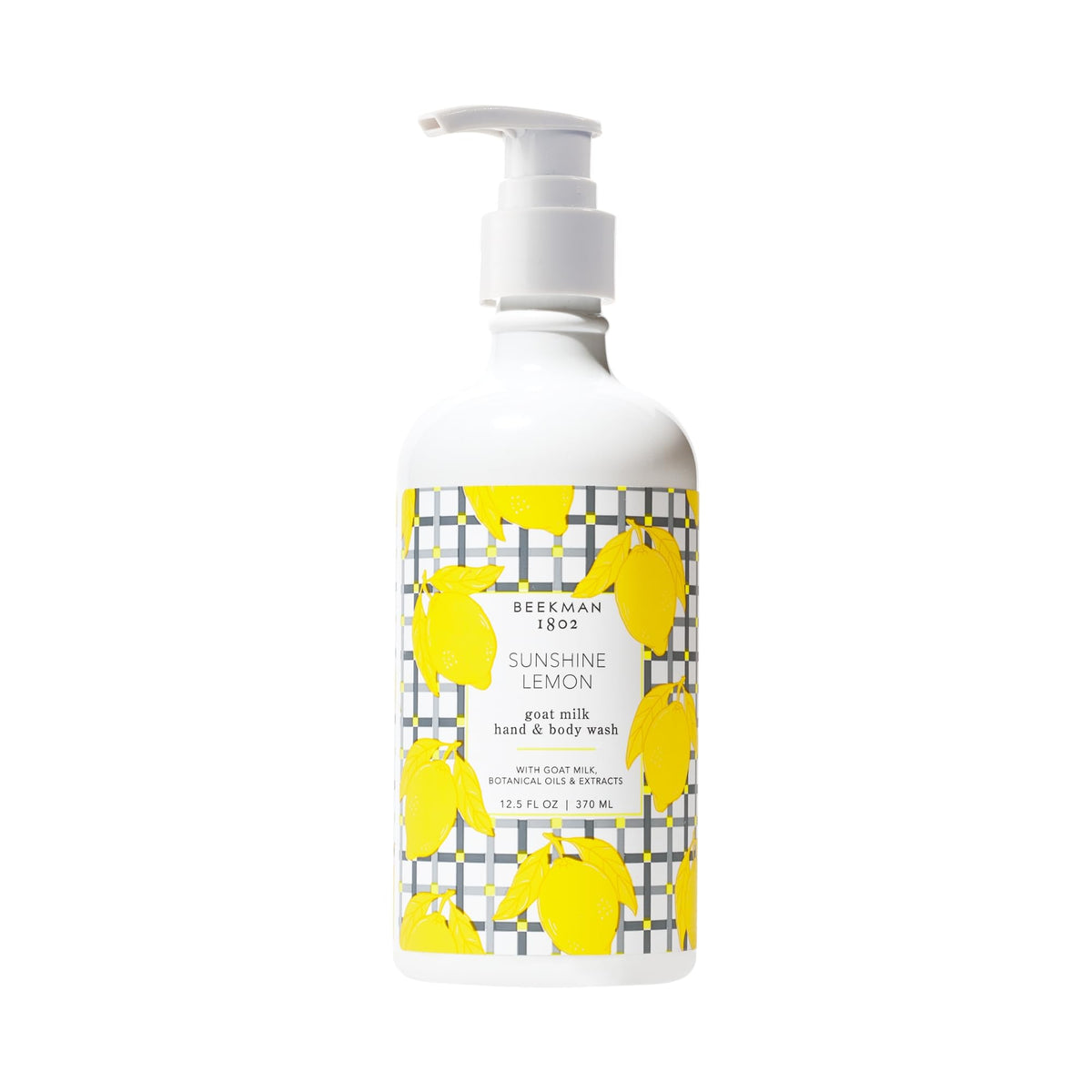 Beekman 1802 front bottle showing Sunshine Lemon label and clean packaging benefit