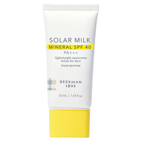 Beekman 1802 front packaging showing SPF 40 and branding for daily protection