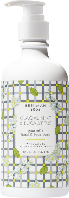 Beekman 1802 front pump bottle showing product for daily hydration