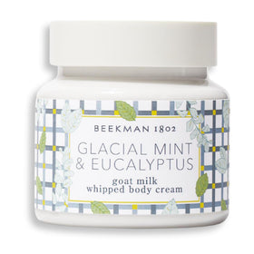 Beekman 1802 front packaging showing 8 oz jar and cooling scent benefit