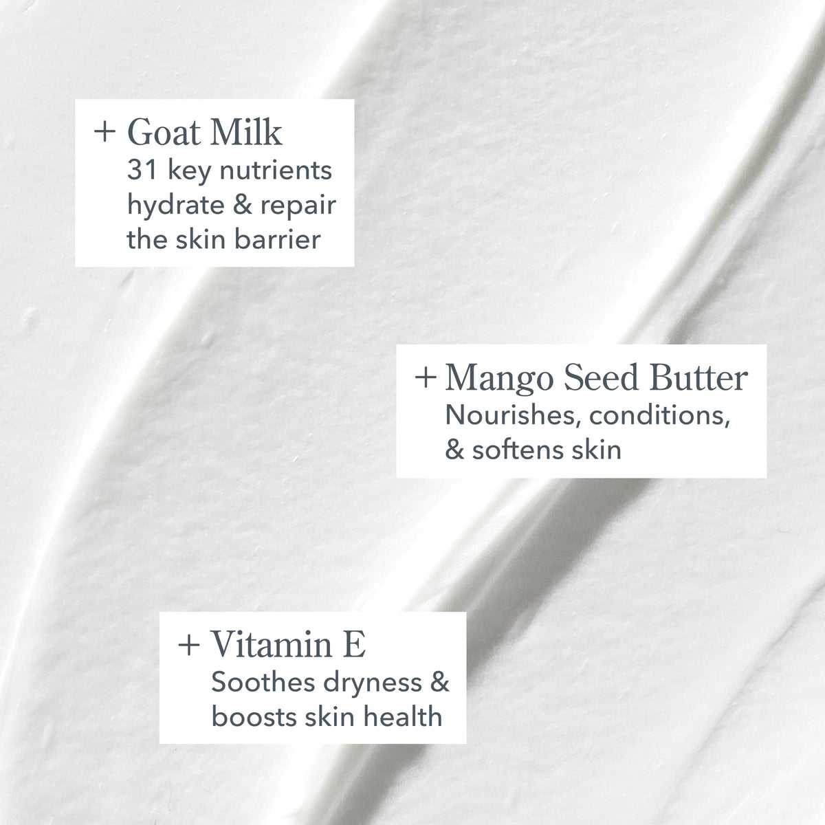 Beekman 1802 goat milk ingredient highlighting nourishing proteins