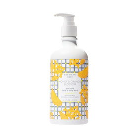 Beekman 1802 front label showing Honey & Orange Blossom and moisturizing benefits