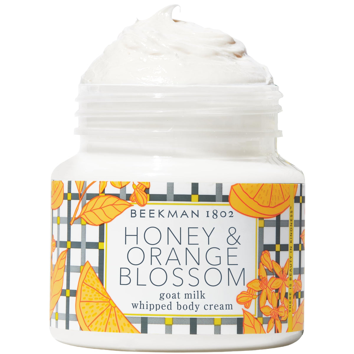 Beekman 1802 front jar showing elegant packaging and hydration benefits