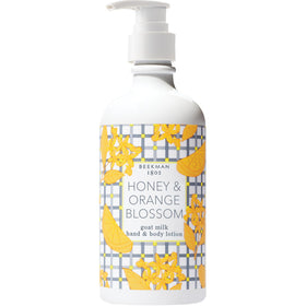 Beekman 1802 front packaging showing honey and orange blossom scent and benefits