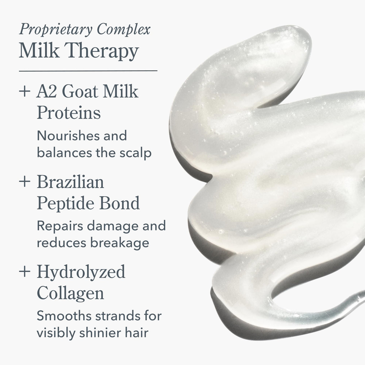 Beekman 1802 ingredient label highlighting goat milk, collagen and peptides