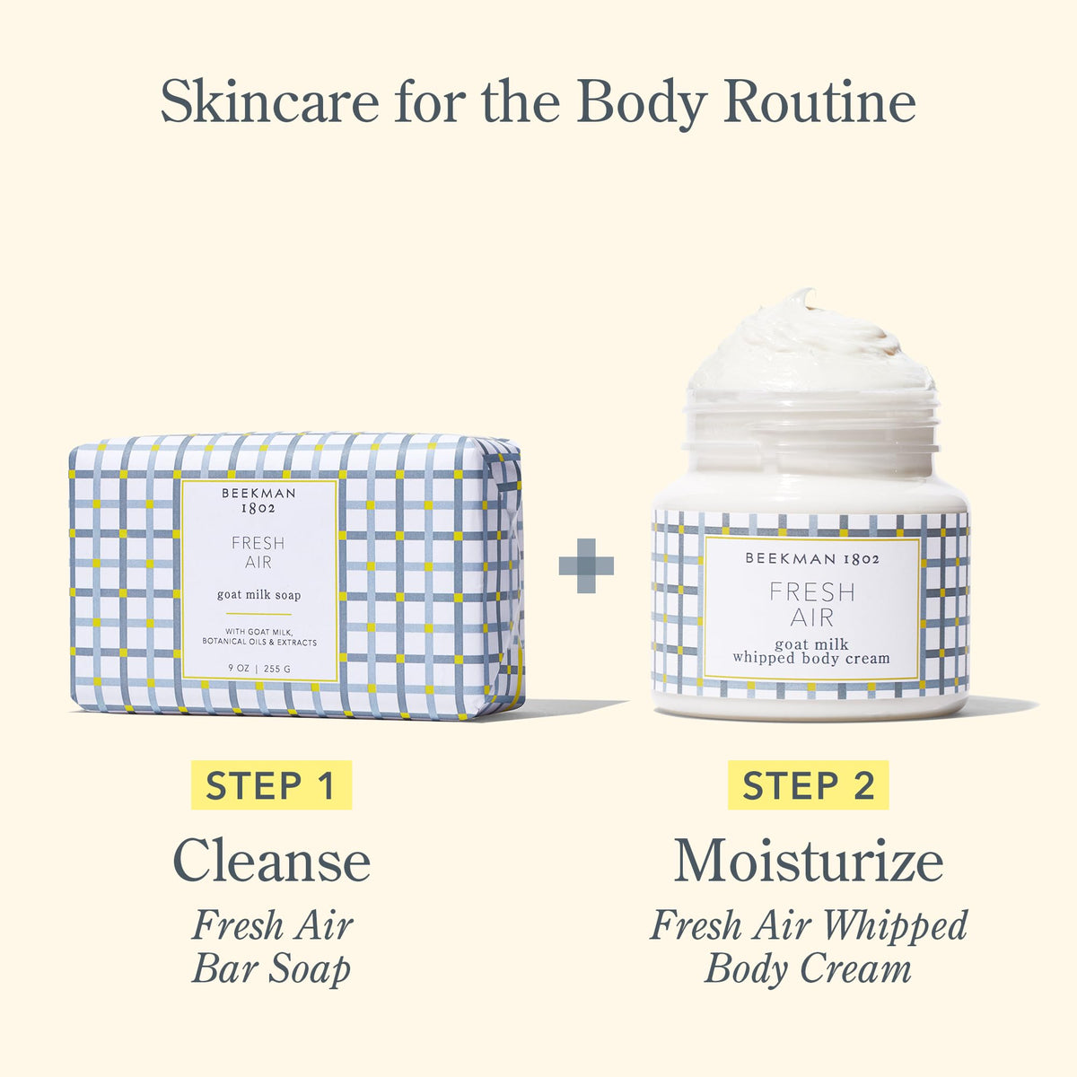 Beekman 1802 on bathroom shelf in lifestyle scene showing everyday use benefit