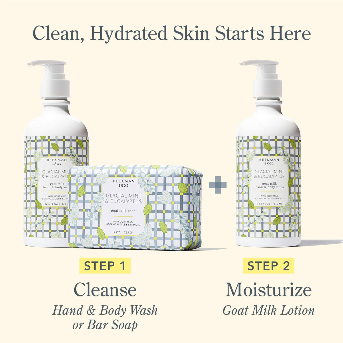 Beekman 1802 smoothing lotion on elbow to soften rough areas