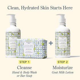 Beekman 1802 smoothing lotion on elbow to soften rough areas