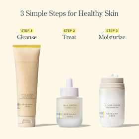 Beekman 1802 ingredient label highlighting ceramides and clean formulation benefit