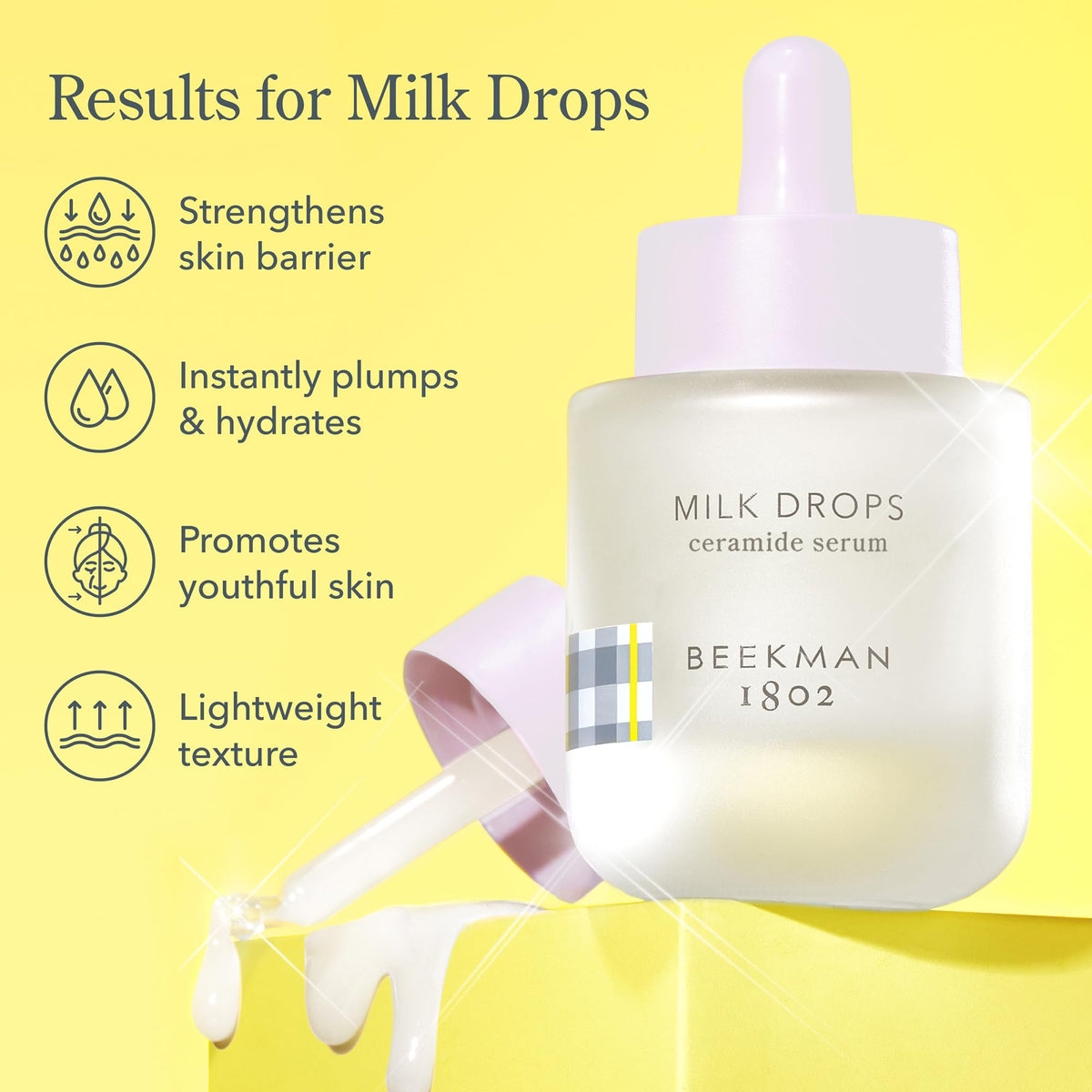 Beekman 1802 1 fl oz bottle next to a coin for size and travel-friendly benefit