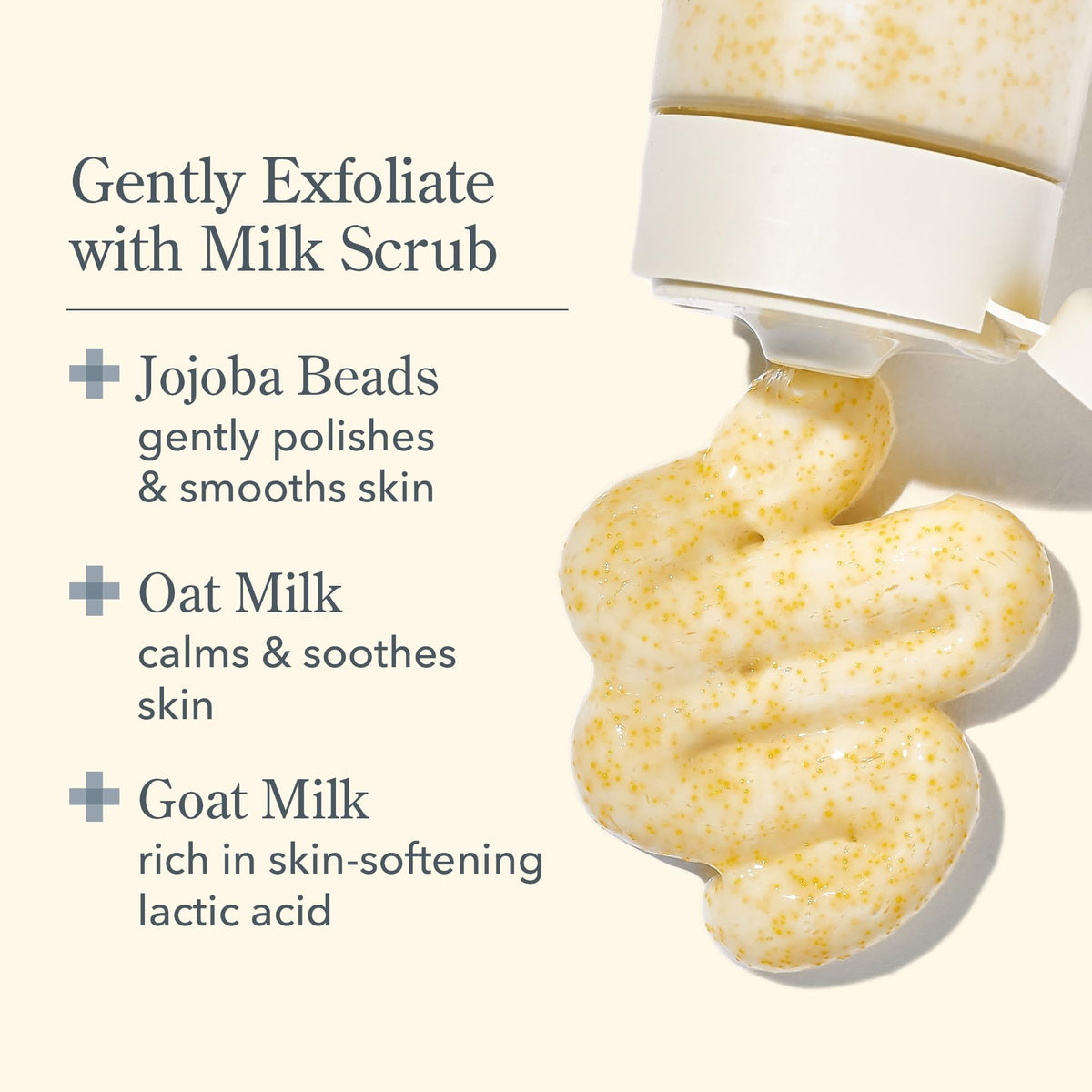 Beekman 1802 pump dispensing creamy wash showing smooth lather benefit