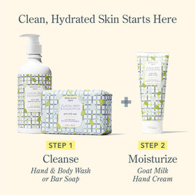 Beekman 1802 held in hand to show 12.5 fl oz size and portability