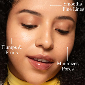 Beekman 1802 serum texture close-up showing lightweight finish and quick absorption benefit