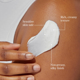 Beekman 1802 open tub top view displaying creamy rich body butter
