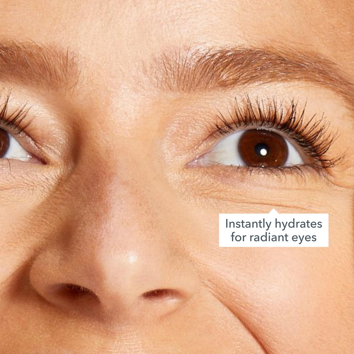 Beekman 1802 application demo applying small pea-sized amount to under-eye for targeted care