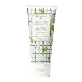 Beekman 1802 front packaging showing 2 oz hand cream and brand benefits