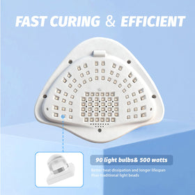 BEENLE single foot in lamp to show roomy interior suitable for pedicures