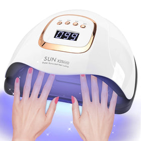 BEENLE front view of nail lamp showing shape and opening, fast curing benefit