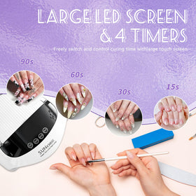 BEENLE hand inside lamp during use demonstrating hands-free sensor