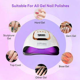 BEENLE lamp on salon table with tools showing professional-ready appearance