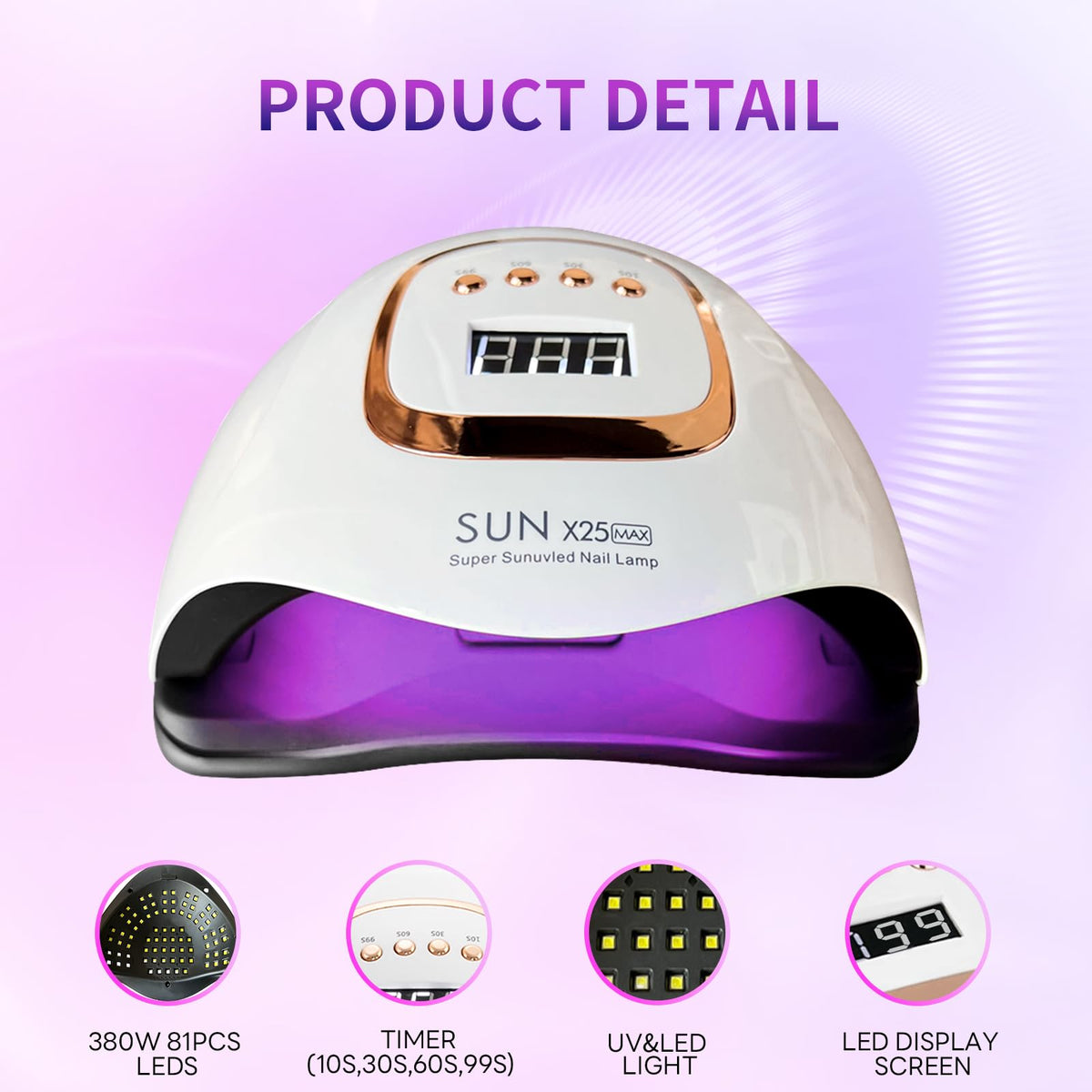 BEENLE removable base detached showing flexible pedicure and cleaning benefit