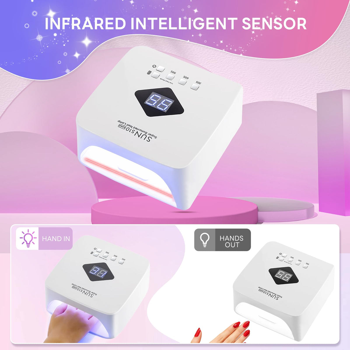 BEENLE S10 infrared sensor detail for hands-free automatic activation