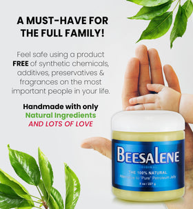 Beesaluxe Beesalene melting makeup on cotton to show gentle removal
