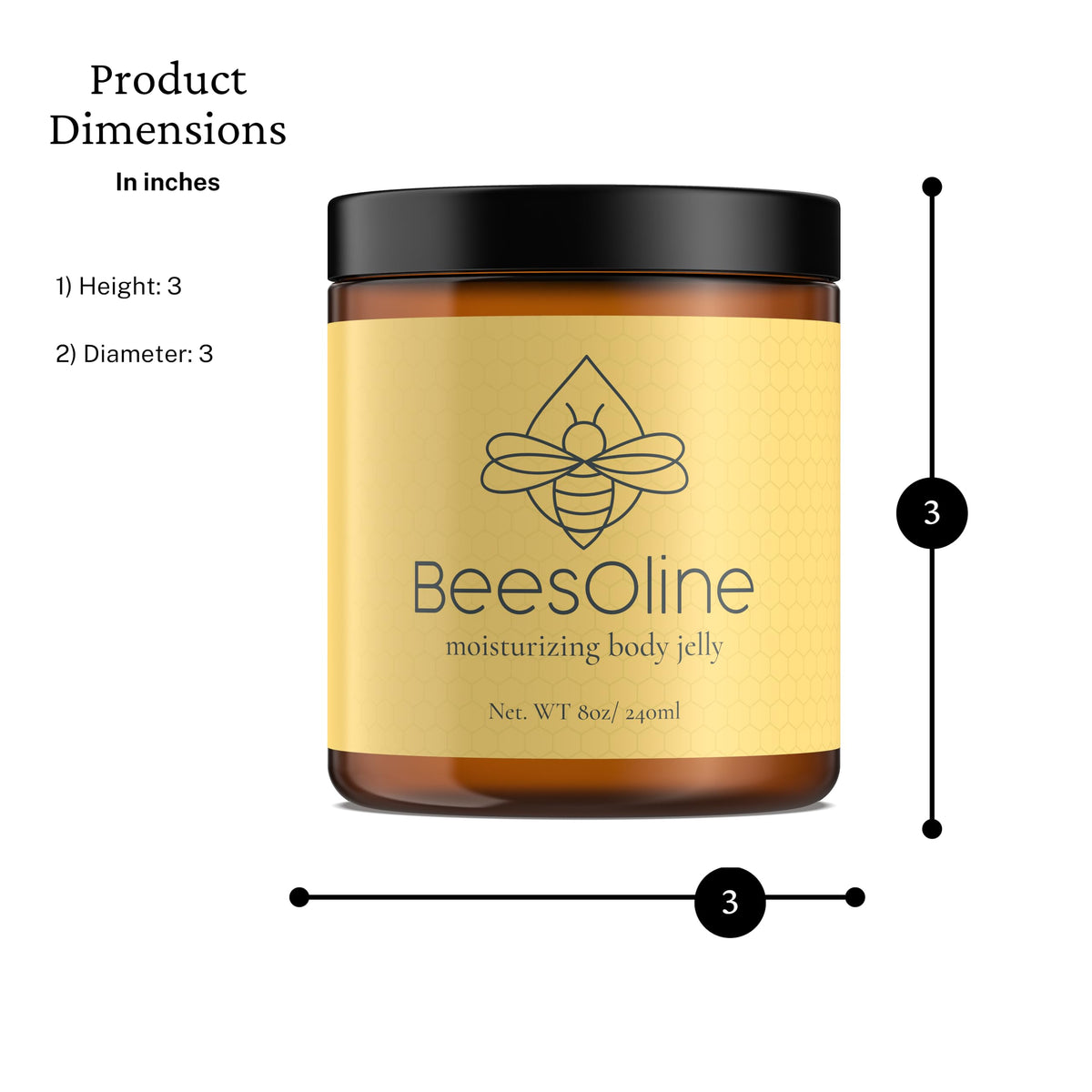 BeesOline applied to elbow demonstrating soothing and protection