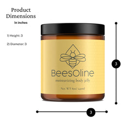 BeesOline applied to elbow demonstrating soothing and protection