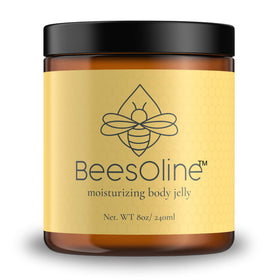 BeesOline front jar showing label and natural balm benefits